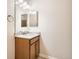 Bathroom with a single sink and decorative countertop at 25561 E 5Th Pl, Aurora, CO 80018