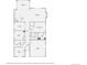 Floor plan of the home's main level featuring the kitchen, living room, bedrooms, and garage at 25561 E 5Th Pl, Aurora, CO 80018