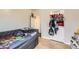 bedroom with twin bed and ample closet space at 1840 Rowena St, Thornton, CO 80229