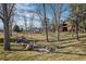 Exterior shot of a creek running through the lawn with a building in the background at 4899 S Dudley St # 3A, Littleton, CO 80123