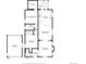 A detailed floor plan of the second floor highlighting bedroom, bathroom, and living spaces at 3928 Zuni St, Denver, CO 80211