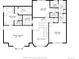 Layout of a 2-story floor plan with dimensions of the bedrooms, bathrooms, laundry, hall, and walk-in closets at 1711 Spring Water Ln, Highlands Ranch, CO 80129