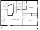 Basement floor plan featuring a recreation room, wet bar, laundry, bath, and two bedrooms at 365 S Xapary St, Aurora, CO 80012