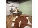 Cozy staged basement featuring a desk, chair, decorative rug, and light, with white walls at 120 W Bayaud Ave, Denver, CO 80223