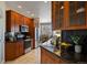 Beautiful kitchen featuring granite countertops, wood cabinets and stainless steel appliances at 3519 Zane Gray Loop, Parker, CO 80138