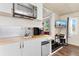 This kitchenette has a stainless steel sink, microwave, coffeemaker and a mini fridge at 3100 W 94Th Ave, Westminster, CO 80031