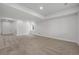 Finished basement with neutral carpet and walls, and recessed lighting at 7315 Blue Water Dr, Castle Rock, CO 80108