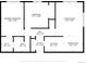 Detailed floor plan showing layout of the home with measurements at 7645 E Quincy Ave # 105, Denver, CO 80237