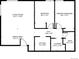 Detailed floor plan showcasing the layout of the home with dimensions of each room at 3613 S Sheridan Blvd # 10, Denver, CO 80235
