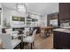 Modern kitchen with stainless steel appliances and island at 885 S Sherman St, Denver, CO 80209