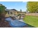 Cozy outdoor patio area with comfortable seating, perfect for relaxing and enjoying the beautifully landscaped backyard at 6392 S Lafayette St, Centennial, CO 80121