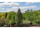 Scenic view featuring lush trees, blue skies, and the mountains in the distance at 7715 Estes Ct, Arvada, CO 80005