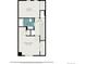 Detailed floor plan showcasing the layout of the bedrooms, bathroom and hall at 3550 S Harlan St # 105, Denver, CO 80235
