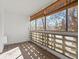 Enclosed balcony with tile flooring and views at 9385 E Center Ave # 1B, Denver, CO 80247