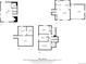 Collection of floor plans including the basement, second floor, main level, and bedroom level layouts at 356 Aquarius Ct, Littleton, CO 80124