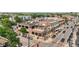 Brick buildings at an intersection, showcasing local commercial real estate and walkability at 5431 S Hickory St, Littleton, CO 80120