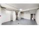 Storage room in the basement features a gray epoxy floor at 4430 S Cherokee St, Englewood, CO 80110
