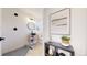 Modern bathroom with a stylish vanity, walk-in shower, and contemporary finishes at 4430 S Cherokee St, Englewood, CO 80110