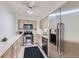 Efficient kitchen featuring stainless steel appliances, ample counter space and lots of storage at 460 S Marion Pkwy # 102, Denver, CO 80209