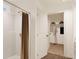 Clean bathroom with shower stall and adjacent walk-in closet at 22321 E 38Th Pl, Aurora, CO 80019