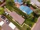 Aerial view showing the property with well-maintained yards and surrounding neighborhood at 2258 S Galapago St, Denver, CO 80223