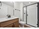 Modern bathroom with vanity, toilet and shower at 1362 Zenith Heights Ct, Erie, CO 80516