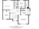 Detailed floor plan showcasing bedrooms and baths layout, including a primary suite with walk-in closet and private bath at 3630 Sawgrass Trl, Castle Rock, CO 80109