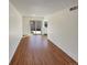 Bright dining room with sliding glass doors and hardwood flooring at 3552 S Kittredge St # C, Aurora, CO 80013