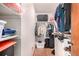 Walk-in closet with plenty of storage space for clothes and accessories at 7750 W 87Th Dr # C, Arvada, CO 80005