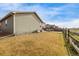 Spacious backyard offering a serene retreat and plenty of room for activities at 350 Mesa Ave, Lochbuie, CO 80603