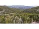 Breathtaking mountain and forest views from the location of the home at 356 Castlewood Dr, Evergreen, CO 80439