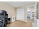 Bedroom with closet, featuring access to bathroom and carpeted floor at 13463 Quivas St, Westminster, CO 80234