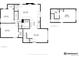 Detailed floorplan showcasing layout of a two-story home, including bedrooms, bathrooms, living spaces, and closet locations at 1500 Buckeye Cir, Georgetown, CO 80444
