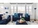 Bright living room with comfortable sofas, large windows offering scenic views, and stylish decor at 12965 Grassland St, Longmont, CO 80504