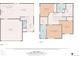 An architectural floor plan with dimensions of rooms on two floors at 18619 E 50Th Pl, Denver, CO 80249