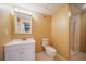 Finished basement bathroom featuring a shower and vanity at 2882 Signal Creek Dr, Thornton, CO 80241