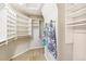 Spacious walk-in closet with built-in shelves and ample storage space at 6429 S Jamaica Cir, Englewood, CO 80111