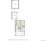 Layout of a home featuring a living room, dining area, kitchen, primary bedroom, garage, and patio at 141 S Knox Ct, Denver, CO 80219