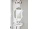 Bright and clean bathroom with a white pedestal sink and oval mirror at 9490 W 14Th Ave # 3, Lakewood, CO 80215