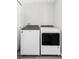 Laundry room featuring a modern washer and dryer, providing convenience and efficiency for laundry tasks at 9490 W 14Th Ave # 3, Lakewood, CO 80215