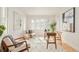 Bright office space with natural light, modern decor, and hardwood floors at 2972 Kearney St, Denver, CO 80207