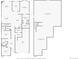 Detailed floor plan showcasing the layout of the first floor and the basement of the property at 15211 Quince St, Thornton, CO 80602