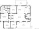Detailed floor plan showcasing layout of bedrooms, living areas, kitchen, and decks with dimensions at 2859 Cagle Dr, Larkspur, CO 80118