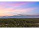 Scenic view features a forest and distant mountains under a pastel sky, highlighting the property's natural surroundings at 2859 Cagle Dr, Larkspur, CO 80118