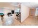 Finished basement with recreation area, pool table, ping pong, and tiled flooring for a fun space at 6118 Salvia Ct, Arvada, CO 80403