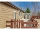Backyard view with shed at 6118 Salvia Ct, Arvada, CO 80403