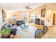 Inviting living room features a cozy fireplace and natural light at 6118 Salvia Ct, Arvada, CO 80403