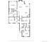 Detailed floor plan layout showcasing the arrangement of rooms, including the kitchen, bedrooms, and living areas at 27110 E Fremont Pl, Aurora, CO 80016