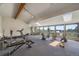 Well-equipped gym with natural light and scenic views for fitness enthusiasts at 31270 John Wallace Rd # 310, Evergreen, CO 80439