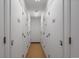 Hallway with storage unit doors at 31270 John Wallace Rd # 310, Evergreen, CO 80439